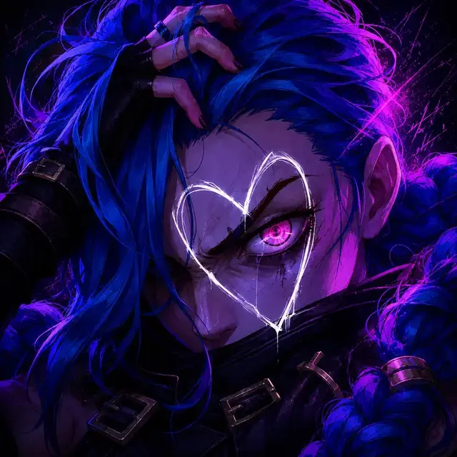 Jinx artwork als profielfoto van Voxxai